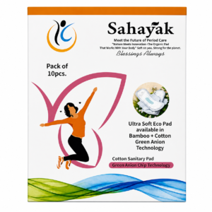 Biodegradable Sanitary Pads – Cotton with Anion Chip (Pack of 10)