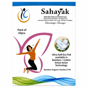 Organic Biodegradable Sanitary Pads – Rash Free Comfort (Pack of 10)
